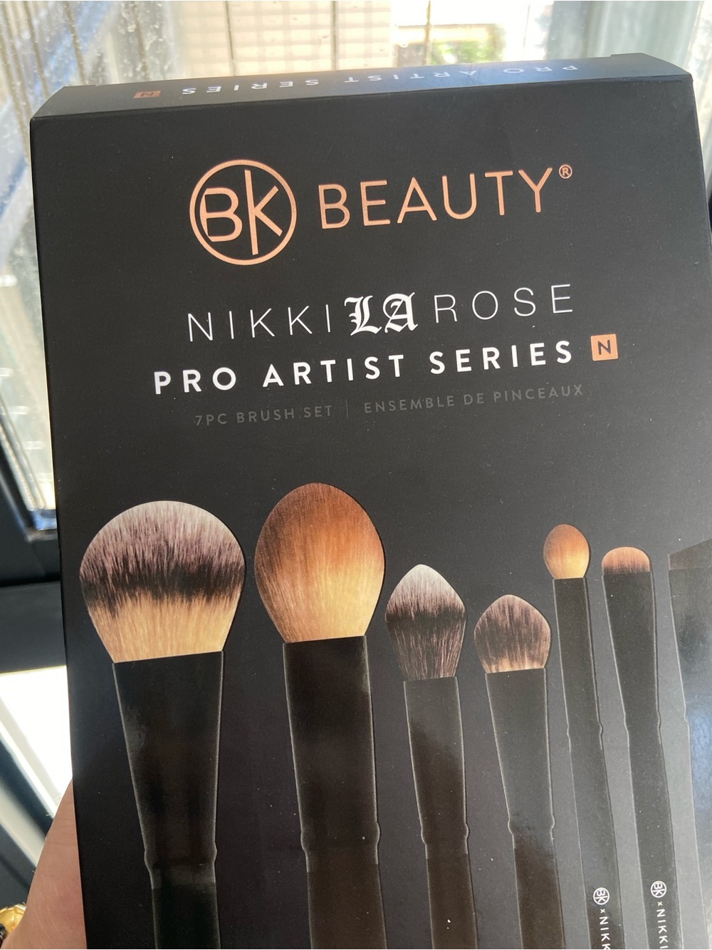 BK Beauty Nikki LaRose Pro Artist Series 7-Piece Makeup Brush Set - Black